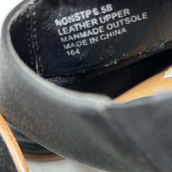 Steve Madden Women 6.5 Nonstp Sandal Booties Black Leather Block Heel Strap - Picture 13 of 13